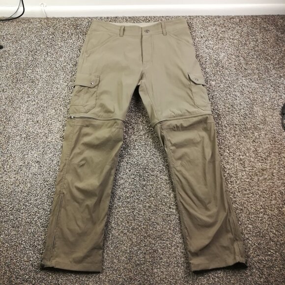 Kuhl Pants Renegade Cargo Convertible Stealth Zip-off Men's 32x30 Gray - Picture 1 of 10